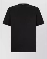 ZEGNA - Cotton Crew Neck T Shirt Short Sleeves - Lyst