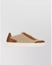 Max Mara - Embroidered Canvas Low-Top Sneakers - Lyst