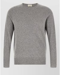 Ma'ry'ya - Cashmere Virgin Wool Ribbed Crew Neck Jumper - Lyst