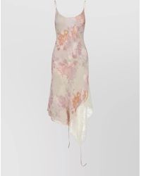 DIESEL - Knee Length Dress Floral Lace Straps - Lyst
