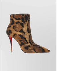 Christian Louboutin - Ankle Boots With Pointed Toe And Stiletto Heel - Lyst