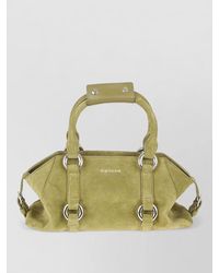 McQueen - Small Farringdon Suede Shoulder Bag - Lyst