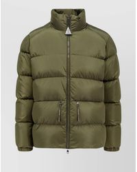 Moncler - Logo Patch Zip-Up Puffer Jacket - Lyst