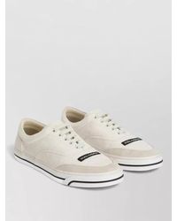 Dolce & Gabbana - Linen Low-Top Sneakers - Lyst