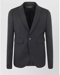 SAPIO - Wool Single Breasted Blazer Jacket - Lyst