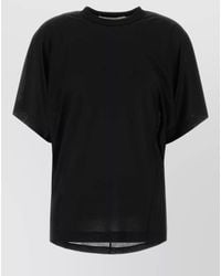 Carven - Silk Oversized T Shirt Crew Neck - Lyst