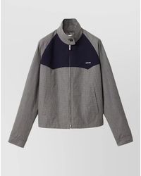 Miu Miu - Gingham Check Cotton Blouson Jacket - Lyst
