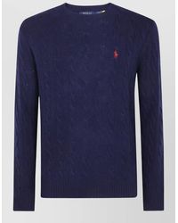 Polo Ralph Lauren - Long Sleeve Cable Knit Pullover Ribbed Trim - Lyst