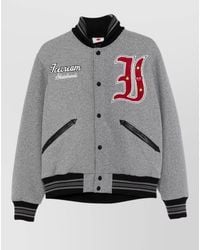 ICECREAM - Cotton Bomber Jacket Long Sleeves Ribbed Collar - Lyst