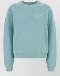 KENZO - Cotton Sweatshirt Crew Neck Raglan Sleeves - Lyst