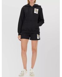 Moschino - Logo Print Cotton Hoodie - Lyst
