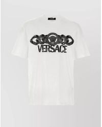Versace - Cotton Logo Print T-Shirt - Lyst