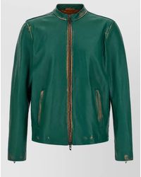 DIESEL - Lamb Leather Biker Jacket - Lyst