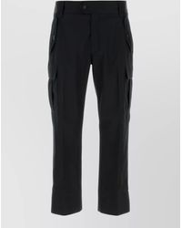 McQueen - Cotton Straight-Leg Cargo Trousers - Lyst