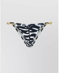 Reina Olga - Side Tie Zebra Print Bikini Bottom - Lyst