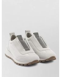 Brunello Cucinelli - Canvas Low-Top Slip-On Sneakers - Lyst