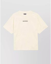 Balenciaga - Medium Fit T Shirt Back Logo - Lyst