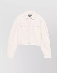 Jacquemus - Denim Cropped Jacket Flap Pockets - Lyst