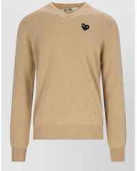 COMME DES GARÇONS PLAY - Wool Crewneck T-Shirt - Lyst