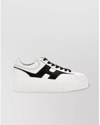 Hogan - Leather Logo-Detail Low-Top Sneakers - Lyst