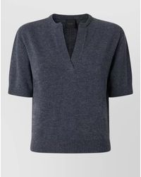 Pinko - Nylon Crewneck Top Short Sleeves - Lyst