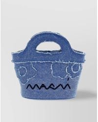Marni - Tropicalia Micro Denim Tote Bag - Lyst