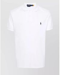Ralph Lauren - Piqué Cotton Polo Collar T-Shirt - Lyst