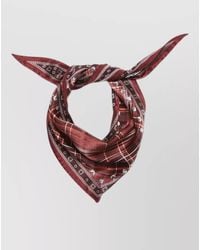 Acne Studios - Hair Scarf Square Studs Geometric Check - Lyst