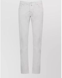 Jacob Cohen - Cotton Pants Belt Loops Five Pocket Handkerchief - Lyst