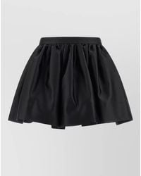 Rabanne - Satin Pleated Mini Skirt - Lyst