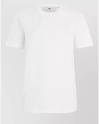 Elisabetta Franchi - Cotton Crew Neck Printed T Shirt - Lyst
