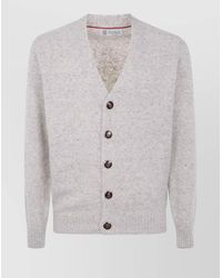 Brunello Cucinelli - Silk Classic Cardigan - Lyst