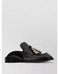 Loewe - Leather Edge Slippers Chain Detail Finish - Lyst