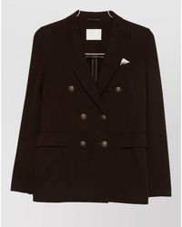 Circolo 1901 - Cotton Double-Breasted Suit Jacket - Lyst