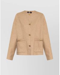 Versace - Wool Fitted Jacket - Lyst