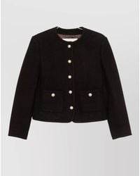 DUNST - Wool Tweed Single-Breasted Coat - Lyst