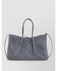 Bottega Veneta - Large Pinacoteca Tote Suede Intrecciato Shoulder Bag - Lyst