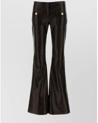 Palm Angels - Leather Flared Trousers - Lyst