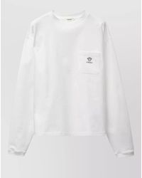Versace - Cotton Embroidered Long-Sleeve T-Shirt - Lyst