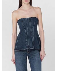 Agolde - Top Lara Denim - Lyst