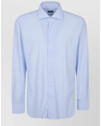 Barba Napoli - Long Sleeve Shirt Straight Cut Button Cuffs - Lyst