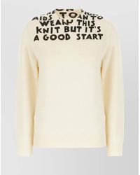 MM6 by Maison Margiela - V-Neck Knitwear - Lyst