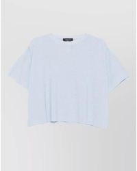 Fabiana Filippi - Round Neck Knit Top Short Sleeves - Lyst
