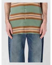 Dries Van Noten - Cassidye Striped Relaxed Viscose Shirt - Lyst