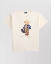 Polo Ralph Lauren - Bear Motif Crew Neck Cotton T-Shirt - Lyst