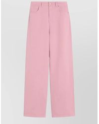 Max Mara - Linen-Blend Wide-Leg Trousers - Lyst