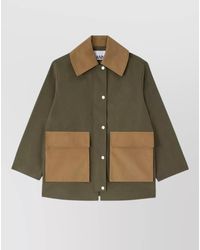 Ganni - Organic Cotton Oversized Jacket - Lyst