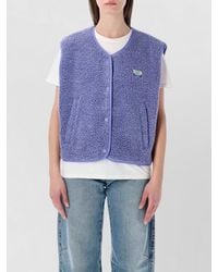 American Vintage - Shearling-Effect Cropped Sleeveless Gilet - Lyst