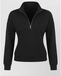Calvin Klein - Logo High Collar Long Sleeve Top - Lyst