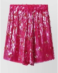 Dries Van Noten - High Waist Sequin Mini A Line Skirt - Lyst